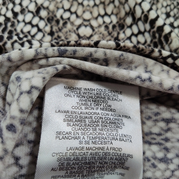 Ellen Tracy draped neckline tank top animal print Size: XL - - Picture 6 of 6